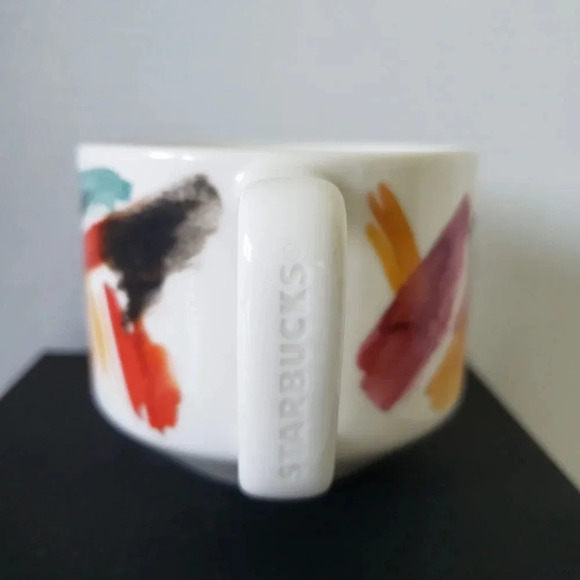 Starbucks 12oz 2015 Aristan Barista Series Multi-colored Abstract Coffee Mug. - Picture 5 of 7